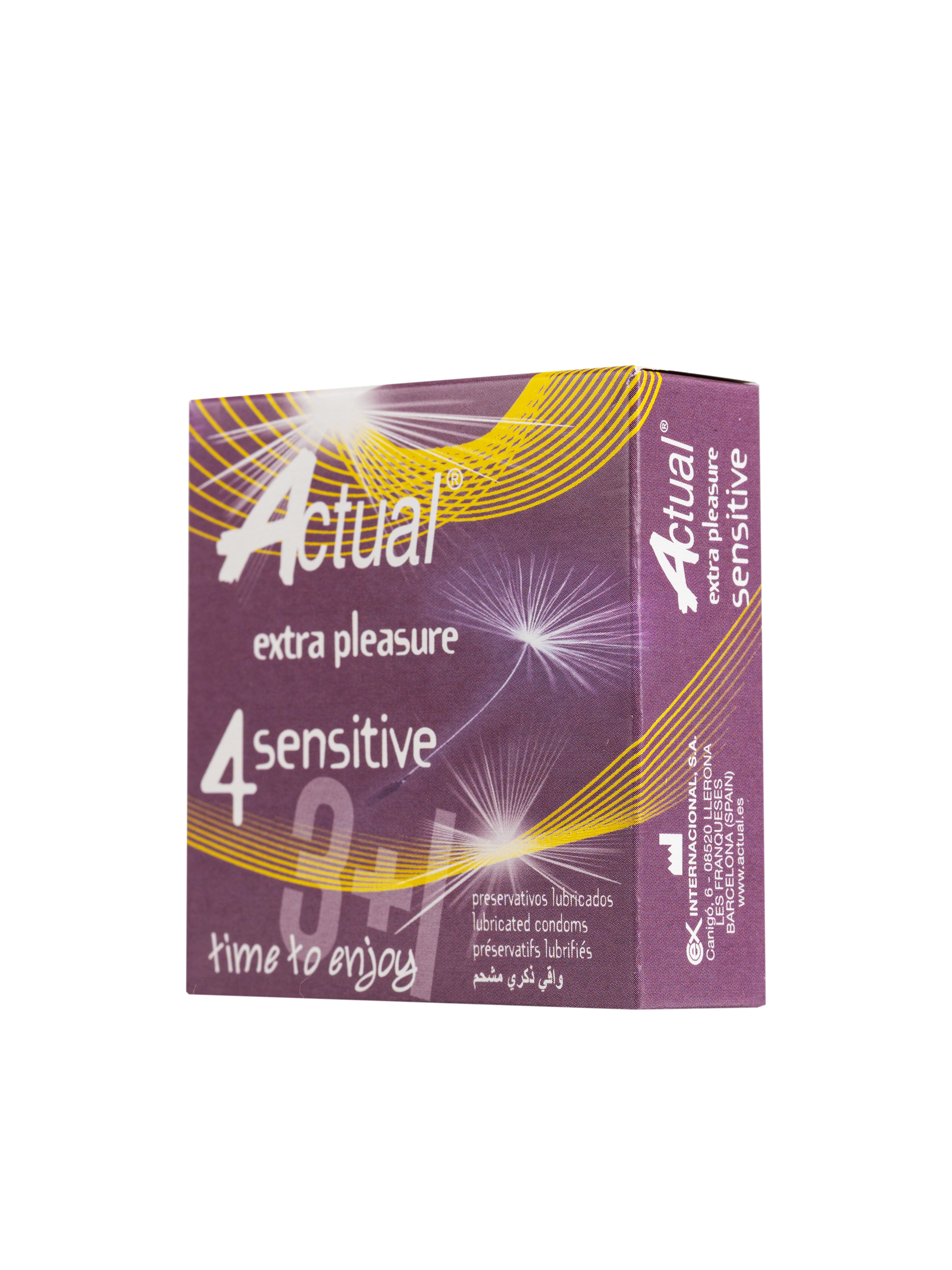 Презервативы ультратонкие ACTUAL SENSITIVE, 4 шт