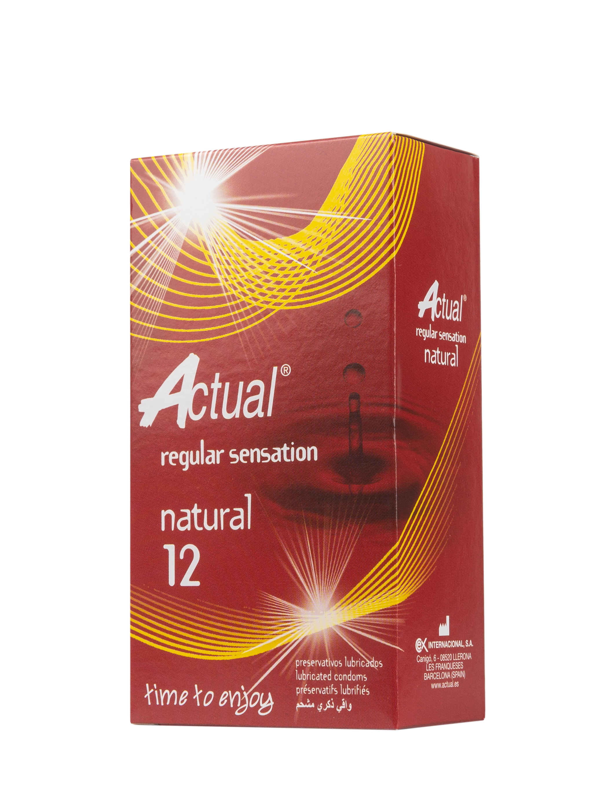 Презервативы классические ACTUAL NATURAL, 12 шт