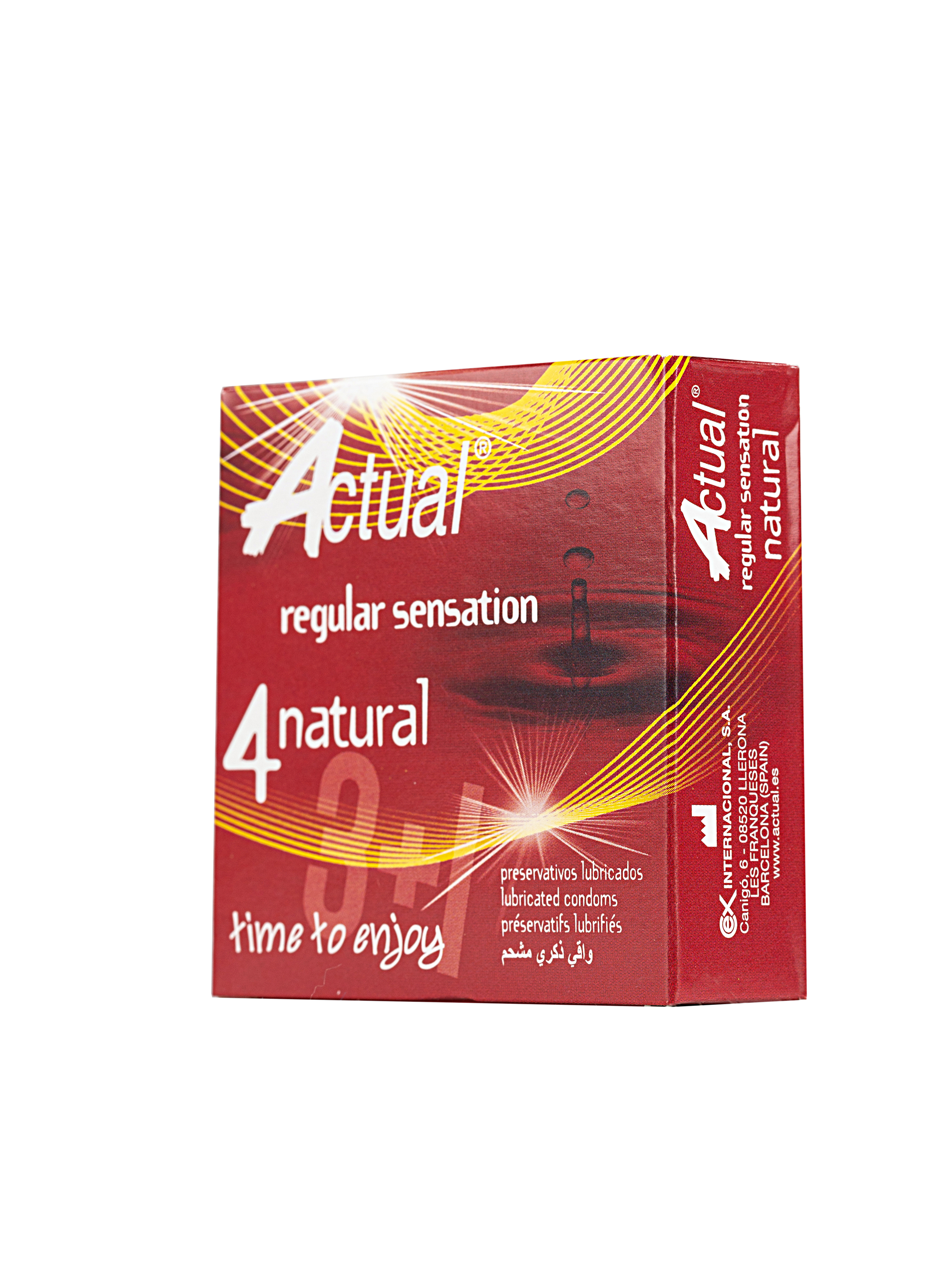 Презервативы классические ACTUAL NATURAL, 4 шт